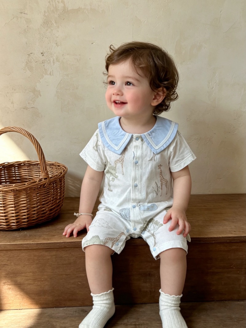 Bamboo Bodysuit Baby - Zürafa Bebek Kıyafetleri Yenidoğan Yazlık İnce