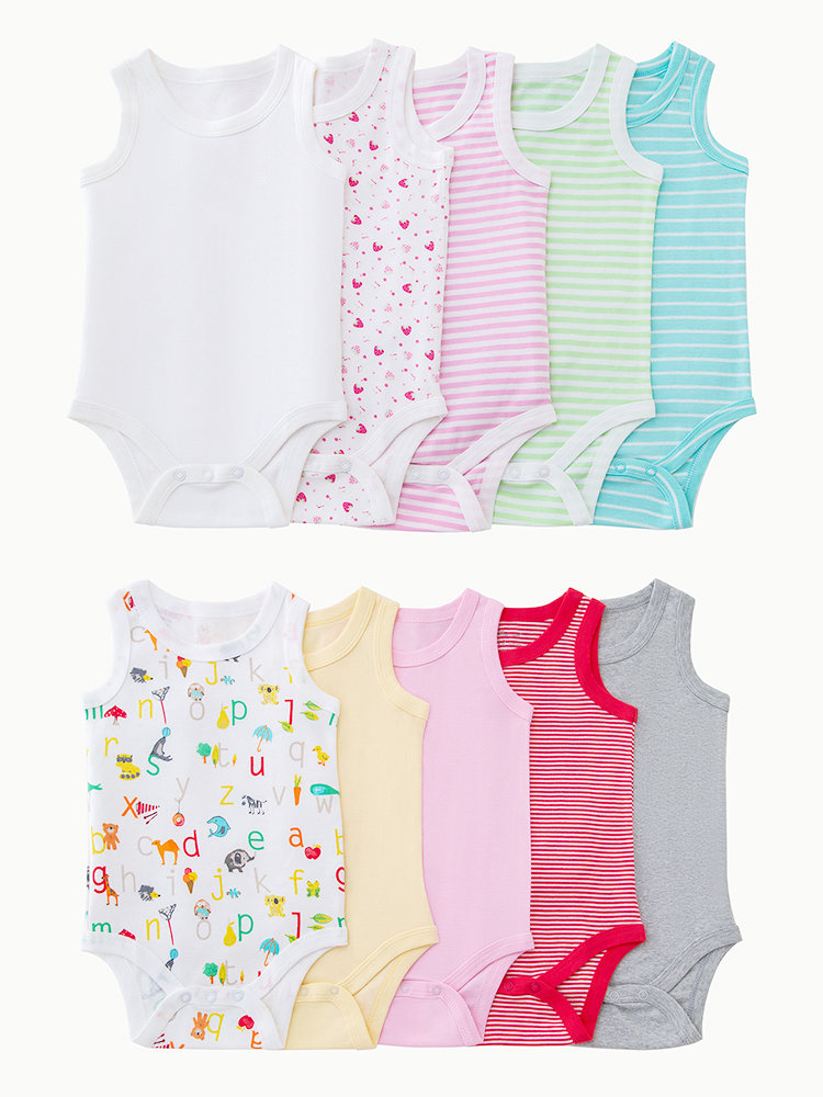 Bamboo Bodysuit Baby - 3 adet rastgele yenidoğan giyim rahat