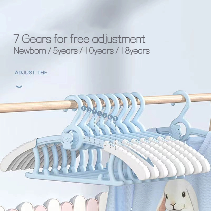 Baby Clothing Wardrobe - 10 adet bebek elbise askıları uzatılabilir