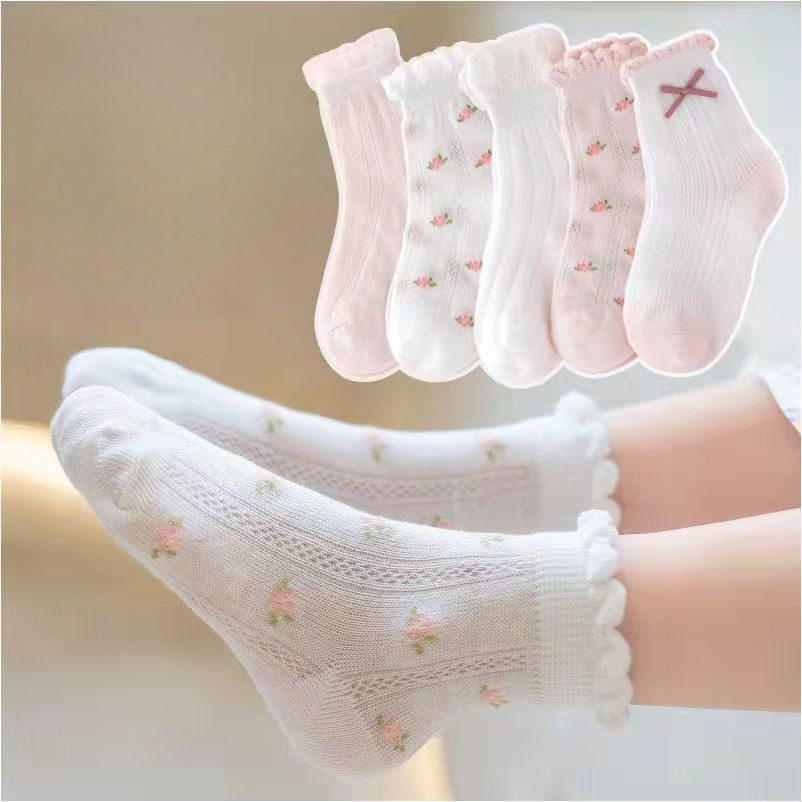 Kız Çorapları Sevimli Çiçek De - Baby Clothing In Summer incelemesi ve fiyatı