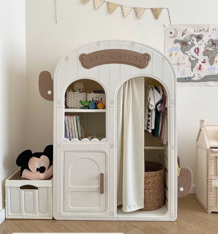 Çocuk Gardırobu Ev Tipi Yatak  - Baby Clothing Wardrobe incelemesi ve fiyatı