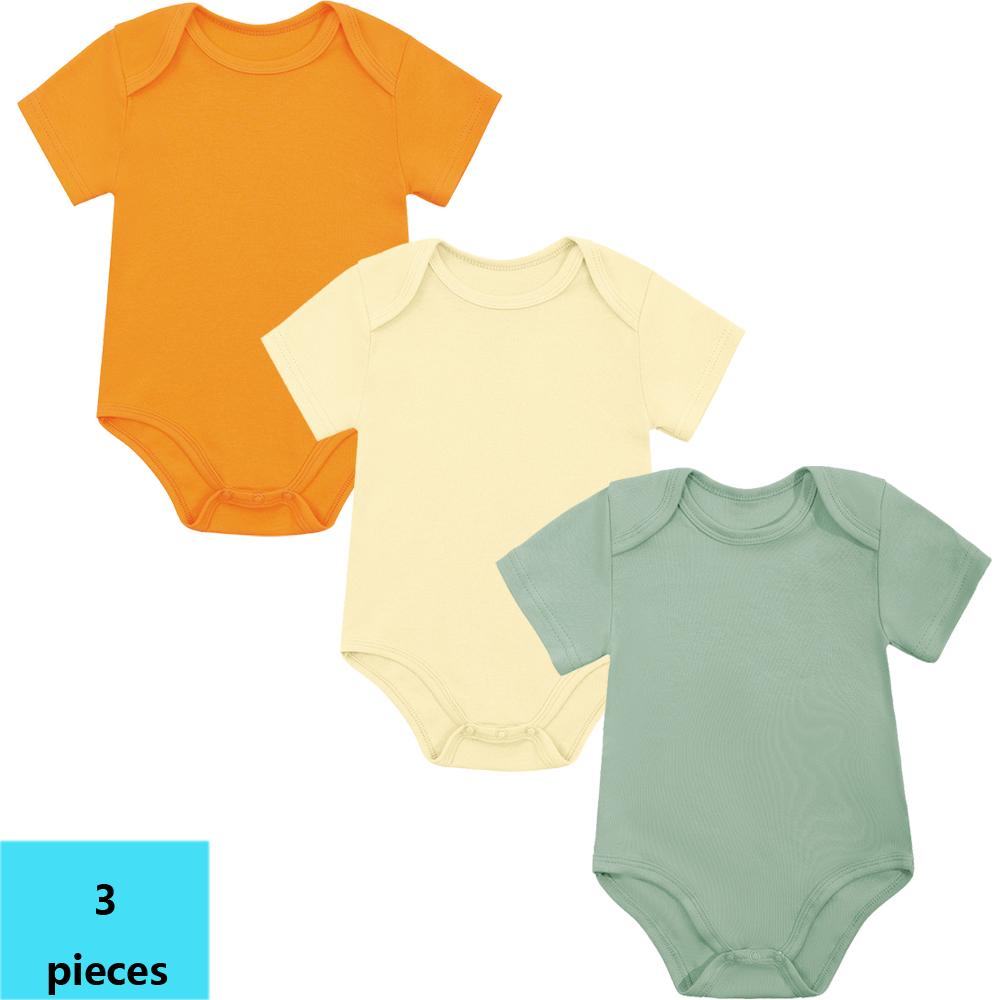 3 adet 3M-24M kısa kollu pamuk - Bamboo Bodysuit Baby incelemesi ve fiyatı